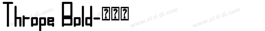 Thrope Bold字体转换